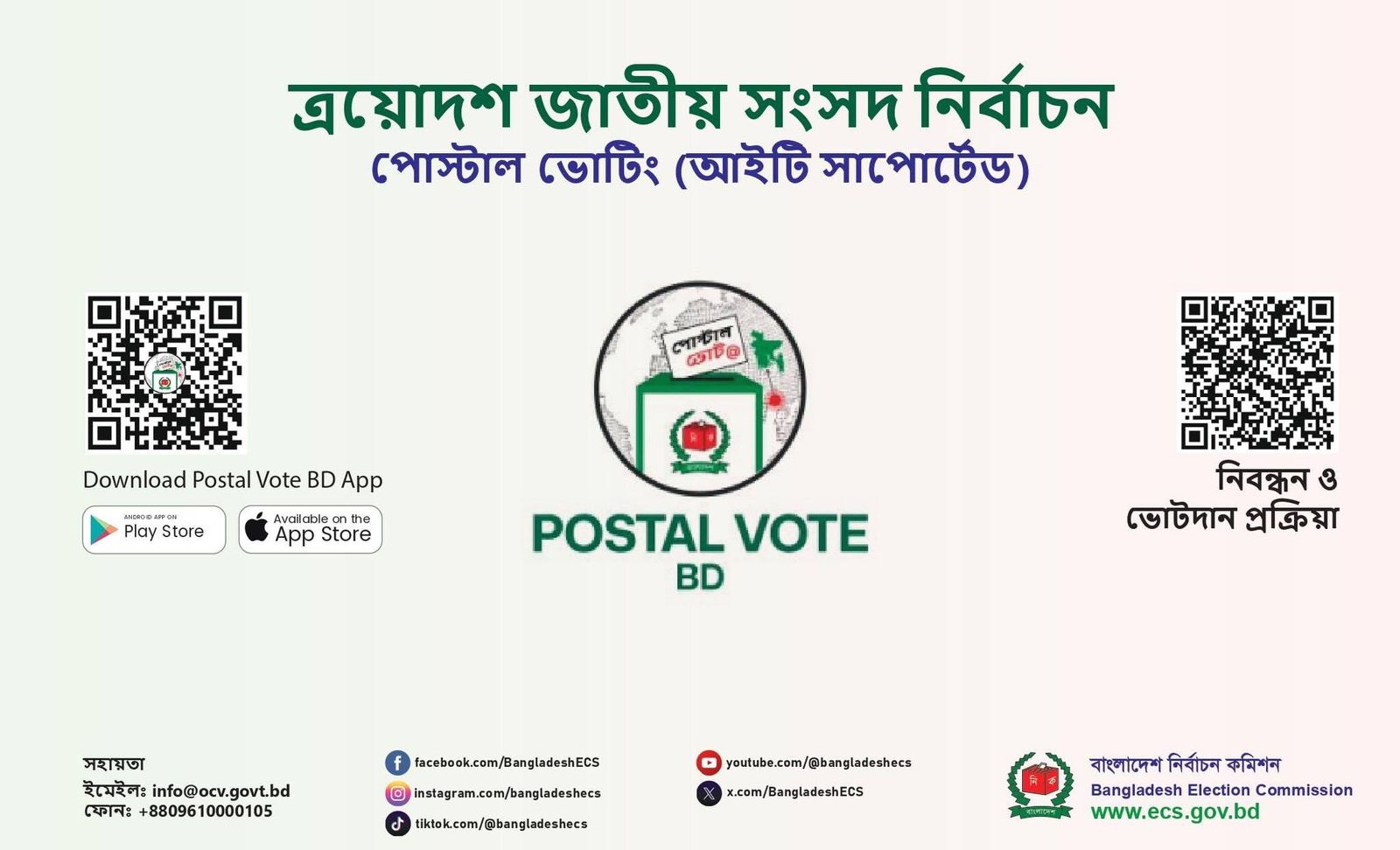 পোস্টাল ভোট এ্যাপ ডাউনলোড ও নিবন্ধনে পিছিয়ে আছে আরব আমিরাত প্রবাসীরা!