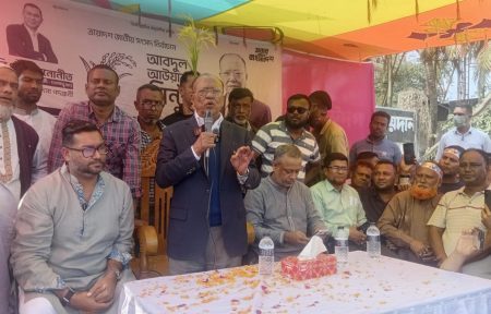 প্রথম দিনে বিএনপি প্রার্থী ৩-এর আবদুল আউয়াল মিন্টুর গণসংযোগ শুরু